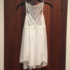 White lace chemise